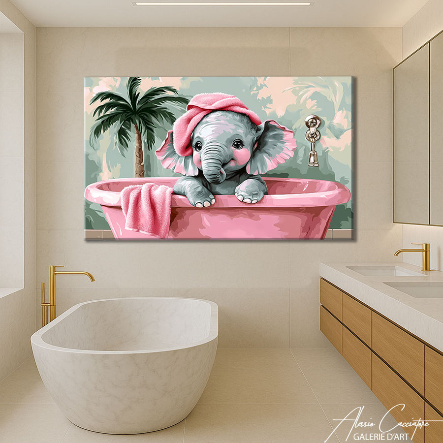 Tableau Pour Salle De Bains – mise en situation