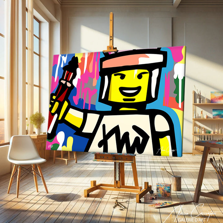 tableau pop art lego