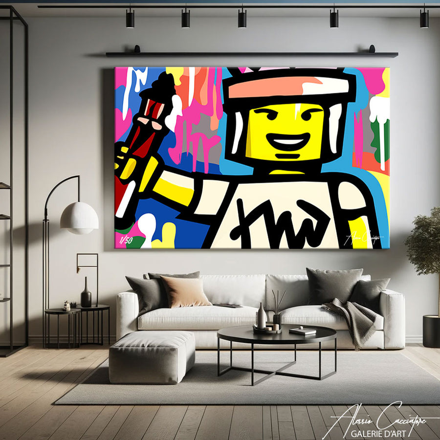 tableau pop art deco – mise en situation