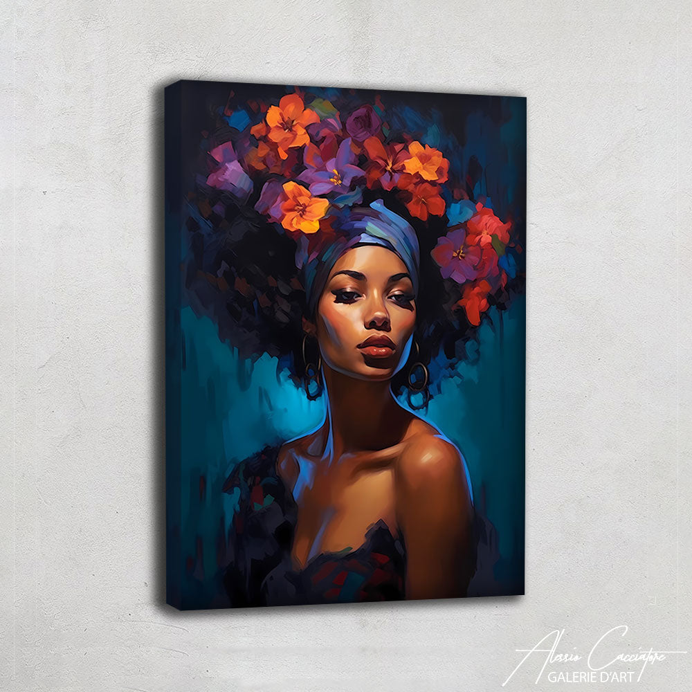 tableau femme africaine moderne