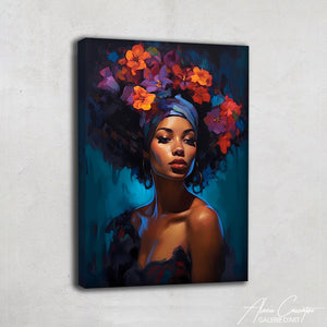 tableau femme africaine moderne