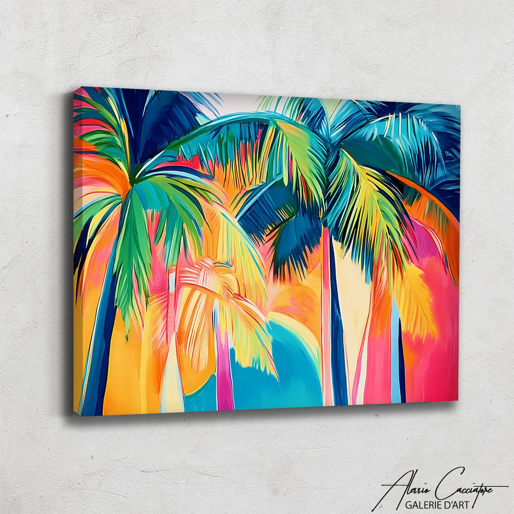 TABLEAU MULTICOLORE ABSTRAIT