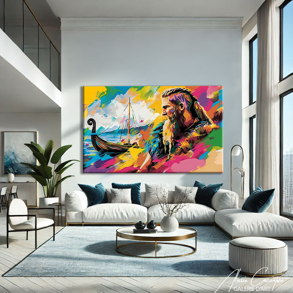 Tableau Peinture Viking
