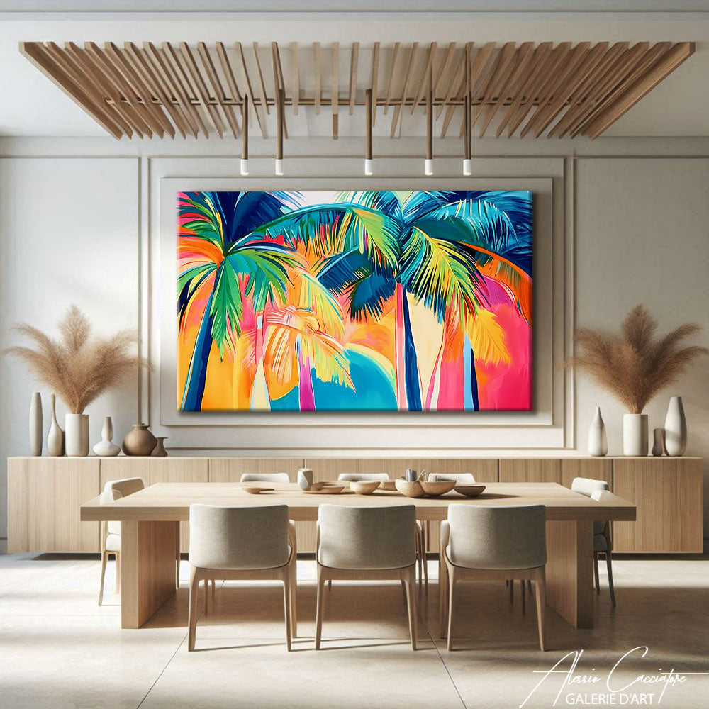 TABLEAU MULTICOLORE ABSTRAIT