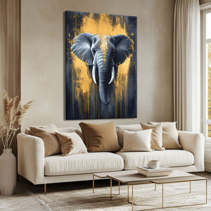 Cadre avec éléphant
