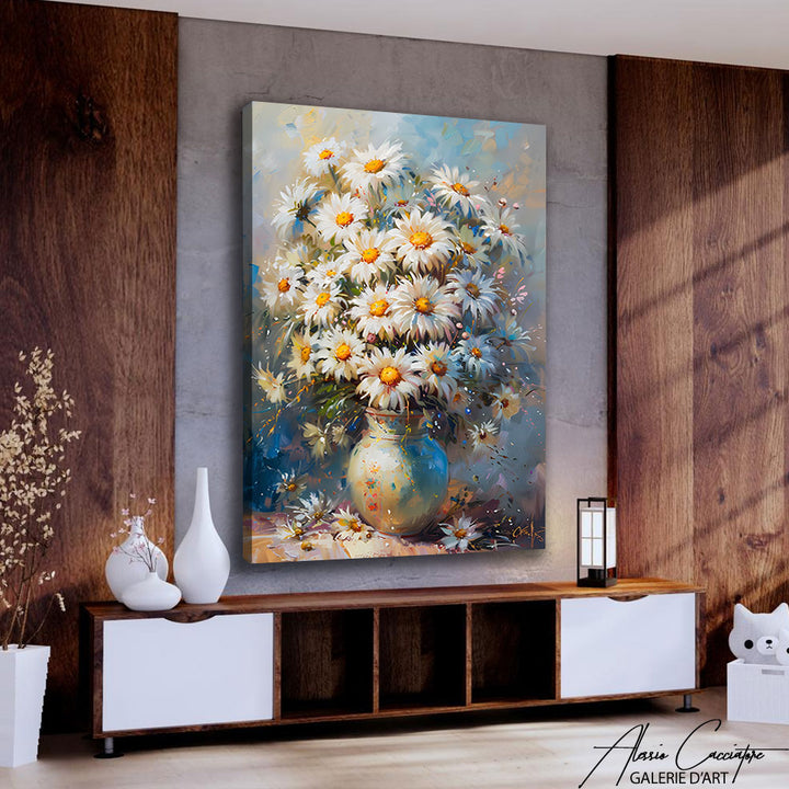 Tableau Bouquet de Fleurs Contemporain