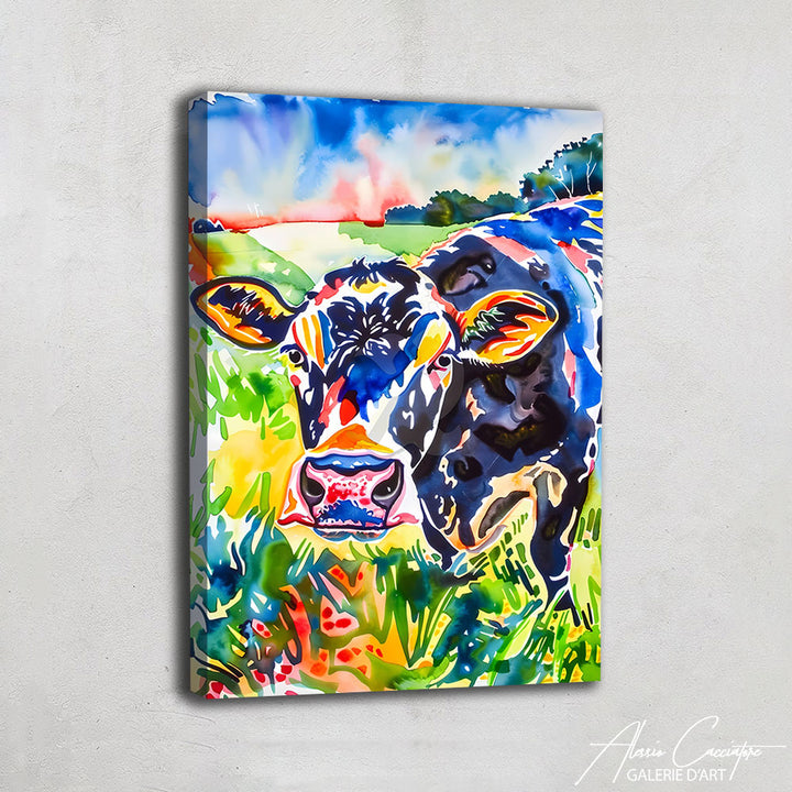 Tableau Vache Coloré