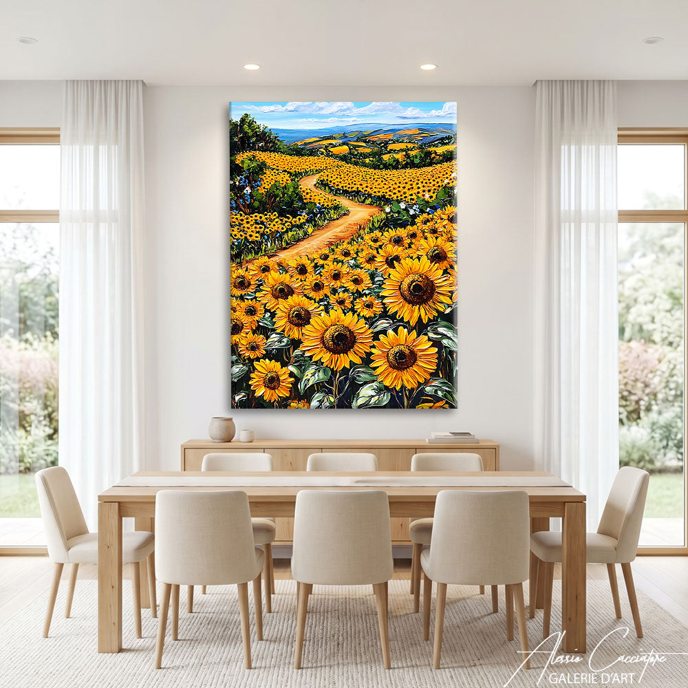 Affiche Champ De Tournesol