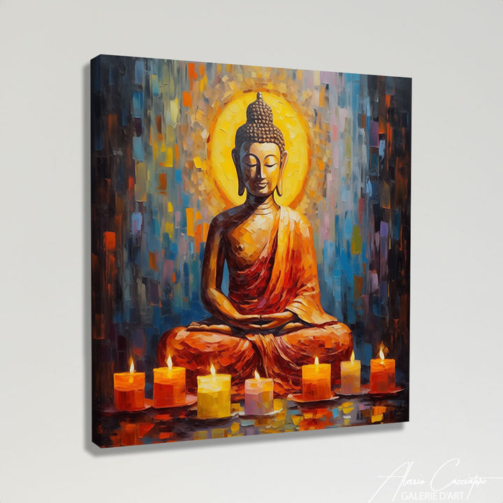 Peinture Statue Bouddha