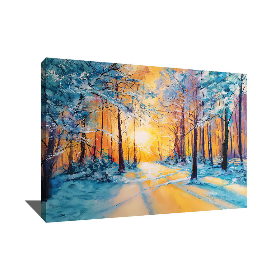 TABLEAU FORÊT ENNEIGÉE AlessioCacciatore