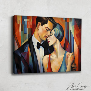 tableau art deco abstrait