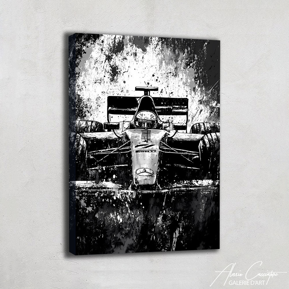 Tableau F1 Noir Et Blanc