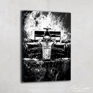 Tableau F1 Noir Et Blanc