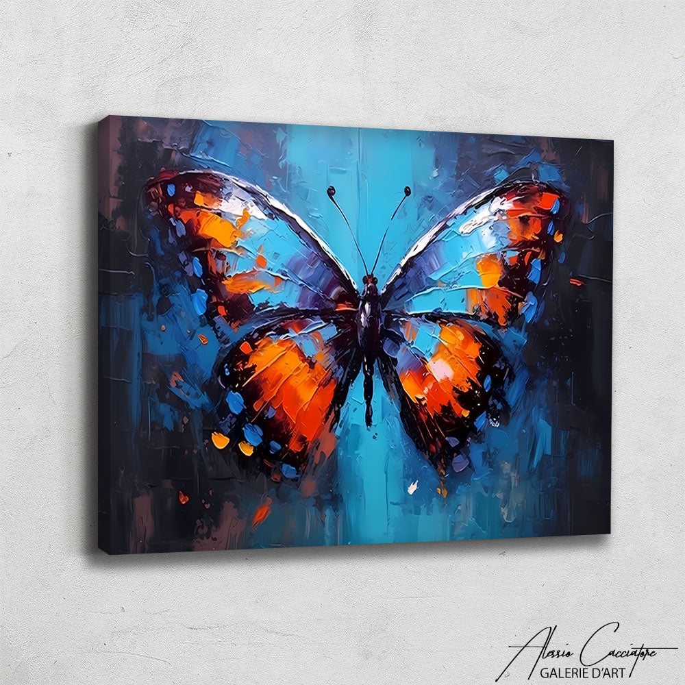 Tableau Papillon Bleu
