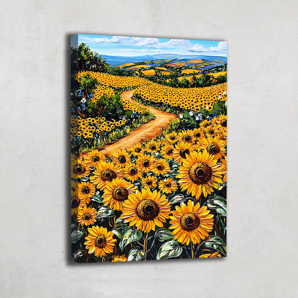 Tableau Champ De Tournesol