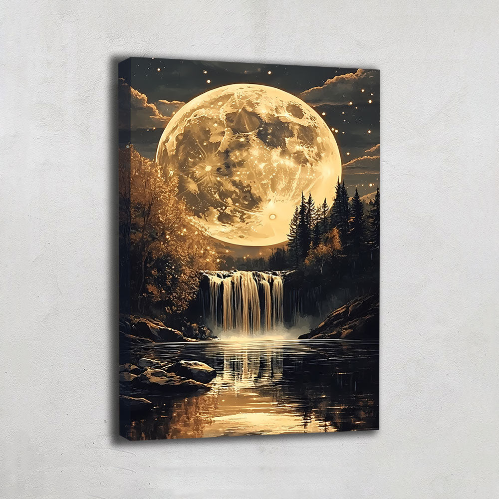 TABLEAU LUNE FORÊT