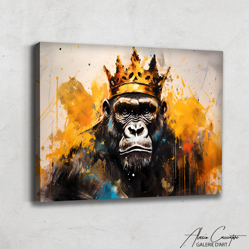 tableau gorille couronne