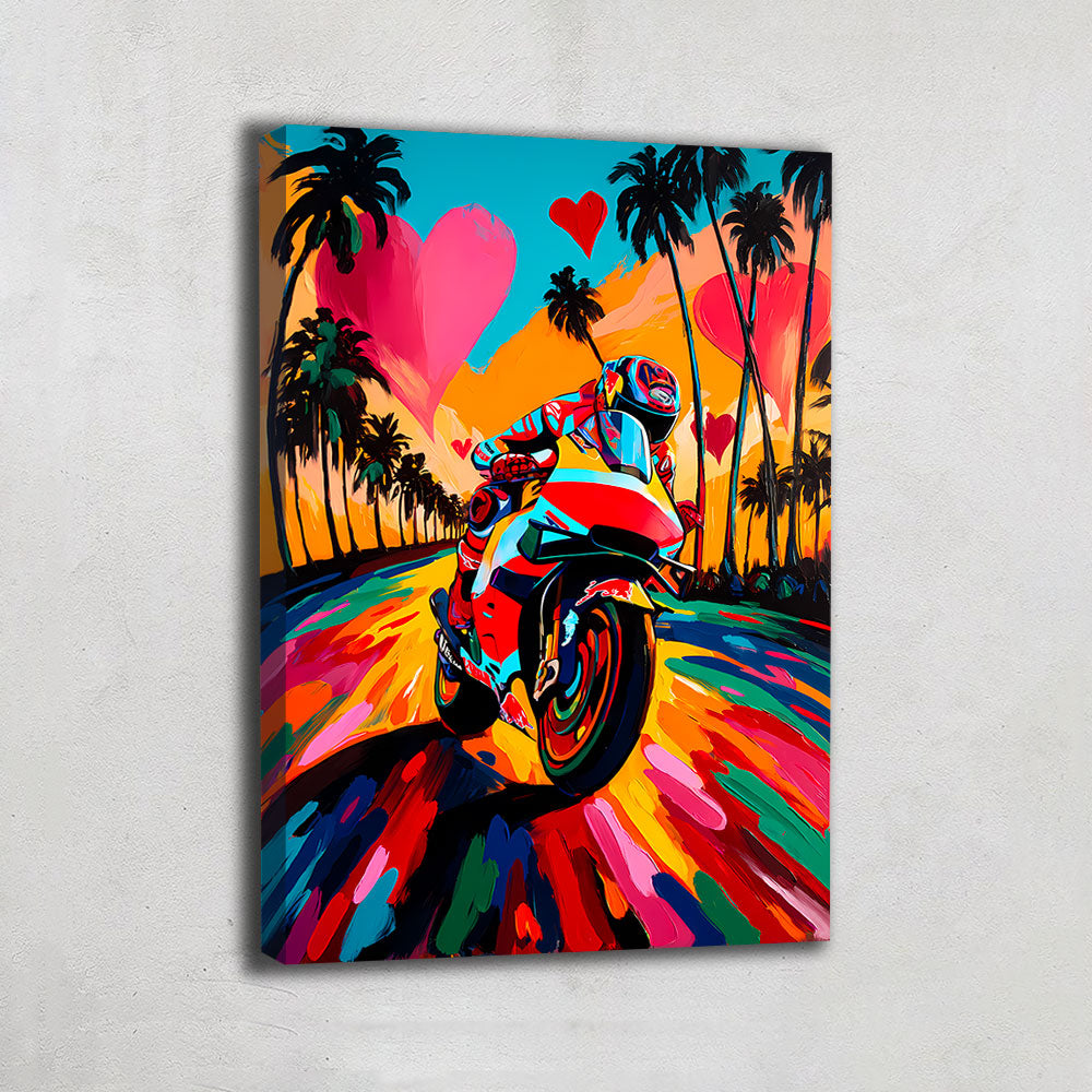 Tableau Pop Art Moto