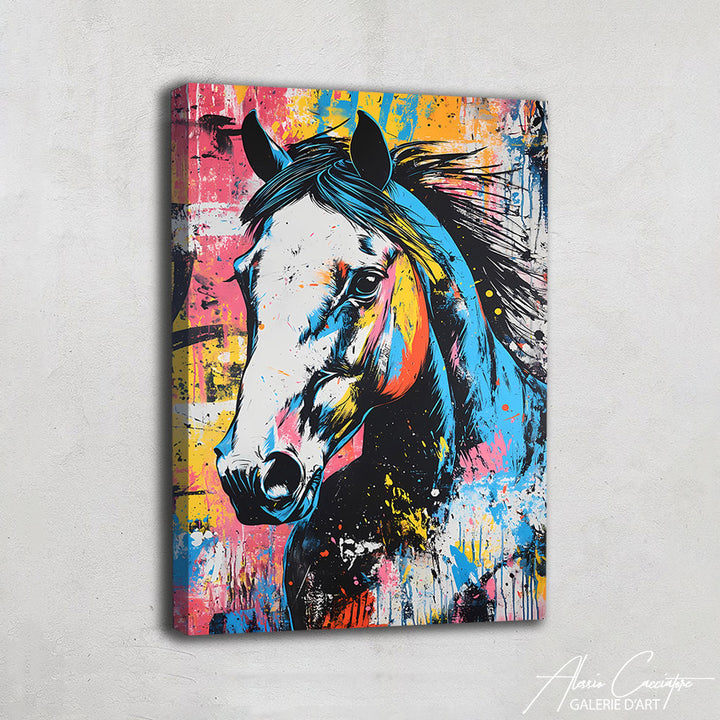 TABLEAU CHEVAL POP