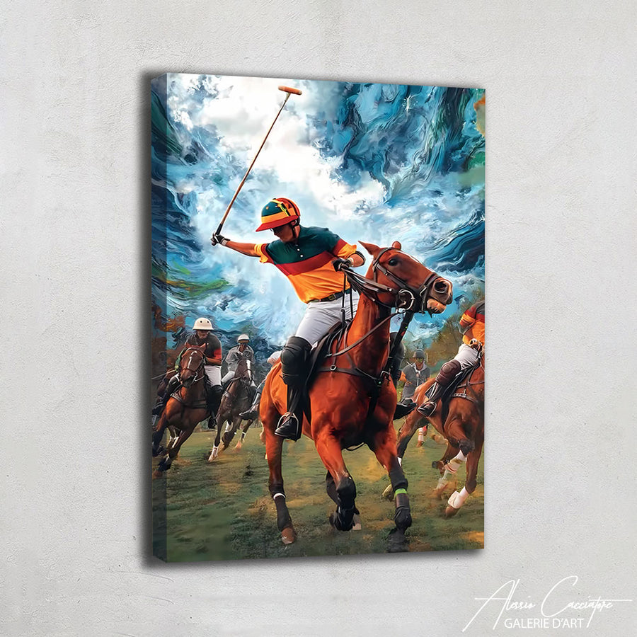 Tableau Joueur De Polo – mise en situation