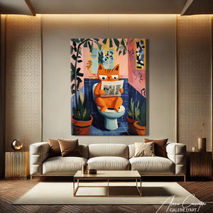 toile tableau pour salle de bain