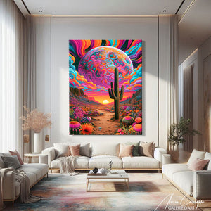 Peinture Avec Cactus