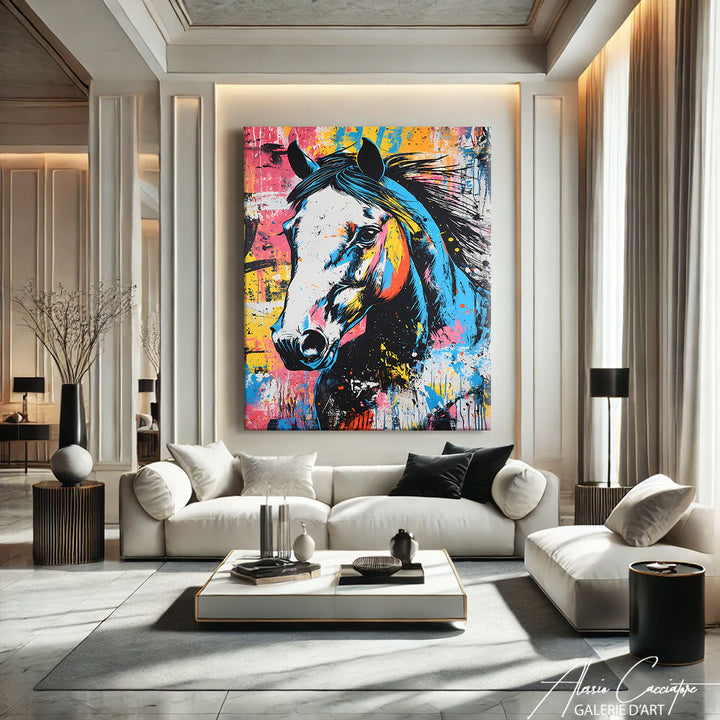 TABLEAU CHEVAL COULEUR