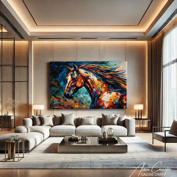 peinture cheval moderne