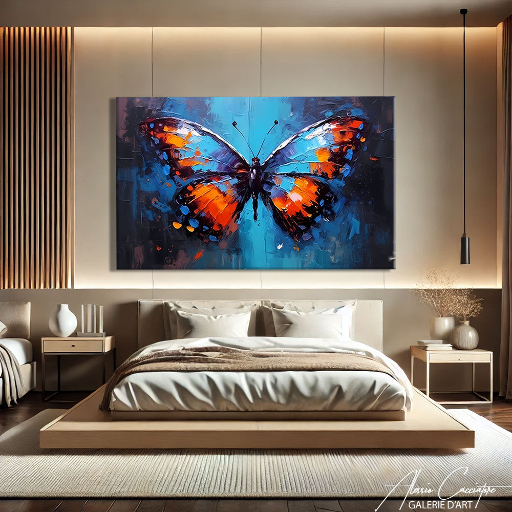 Tableau Papillon Bleu