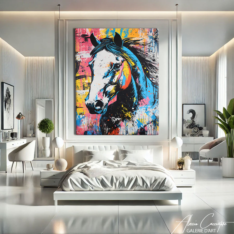 TABLEAU CHEVAL POP – mise en situation