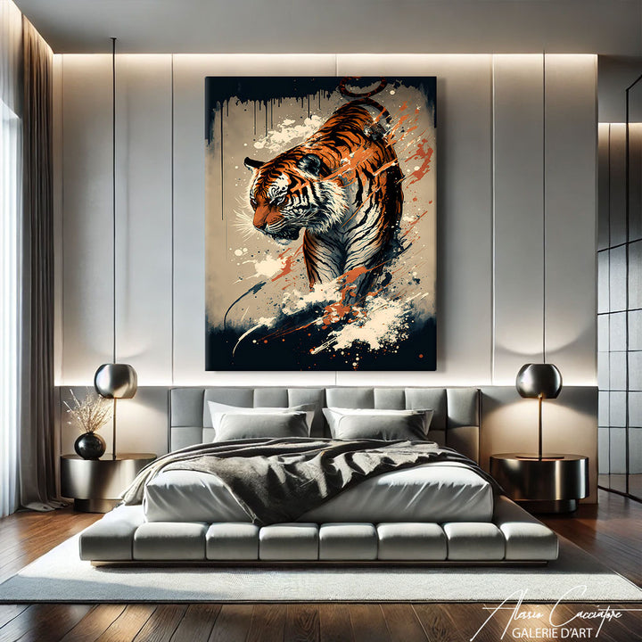 tableau tigre japonais