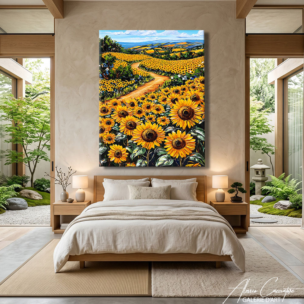 Toile Champ De Tournesol