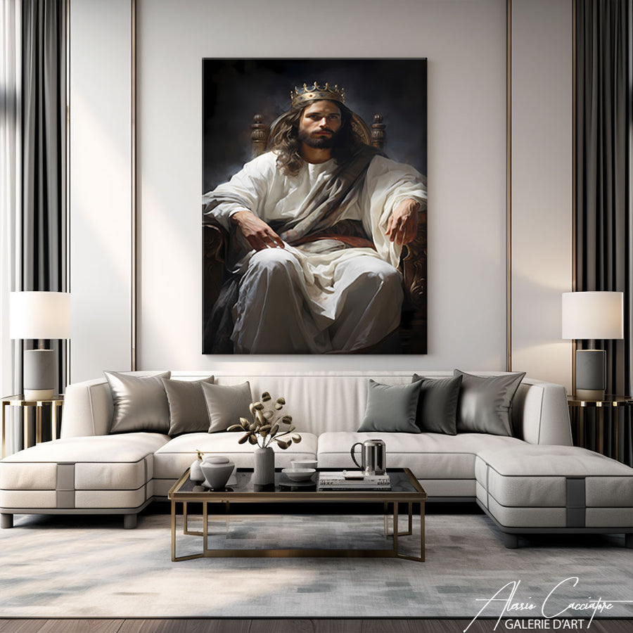 Peinture Christ Roi – mise en situation