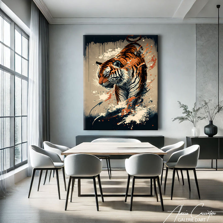 tableau tigre japonais