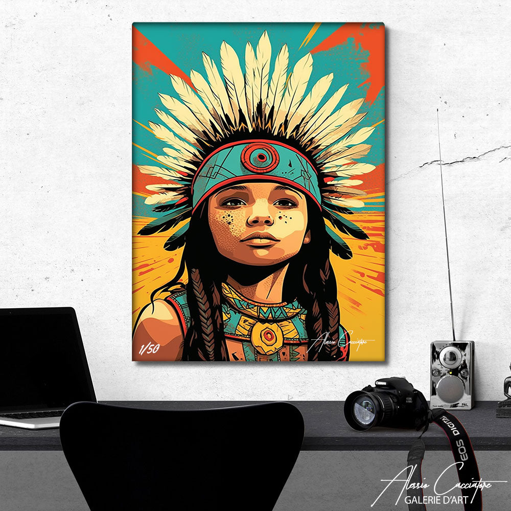 peinture indien coloré