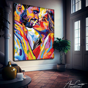 peinture couple sensuel