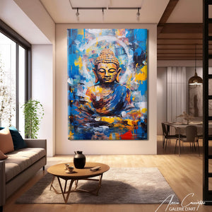 tableau bouddha art