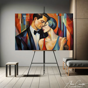 tableau art déco femme