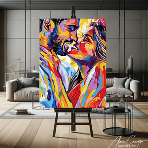 Tableau Couple Entrelacé