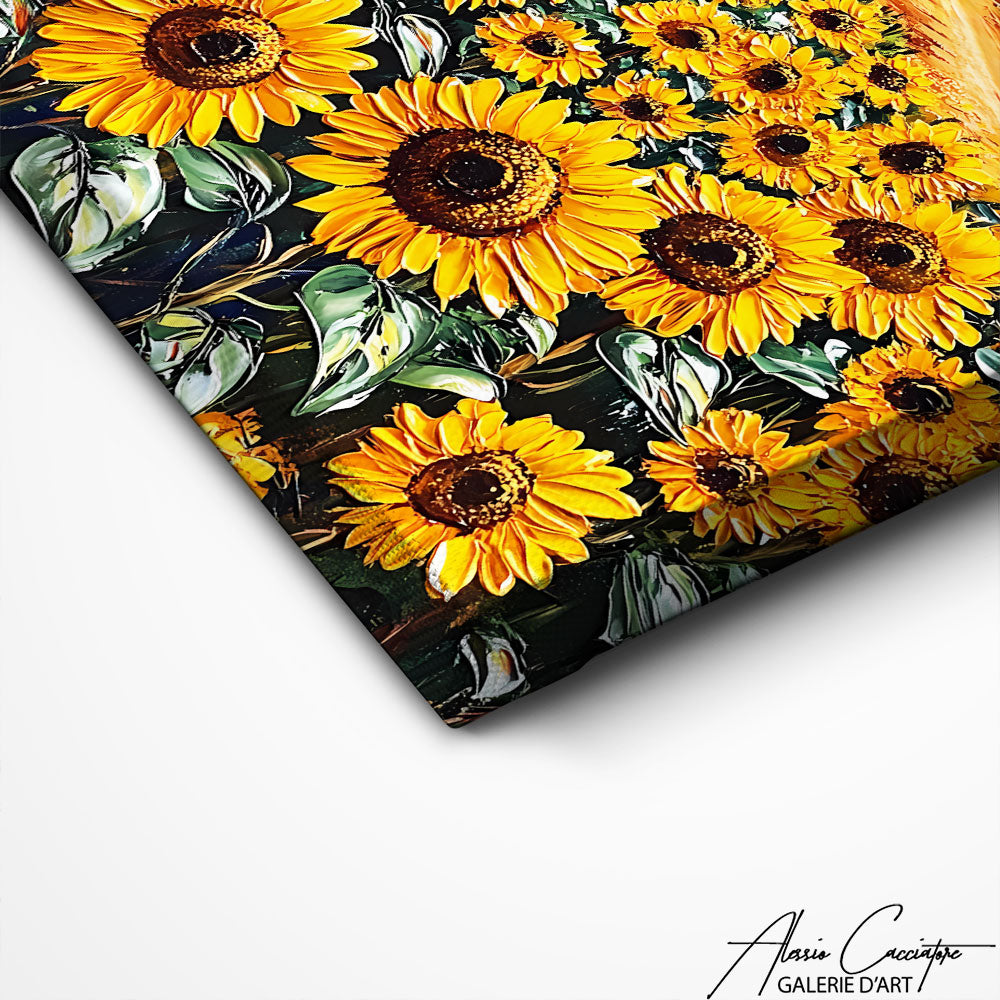 Art Mural Champ De Tournesol