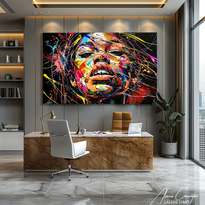 tableau africain peinture