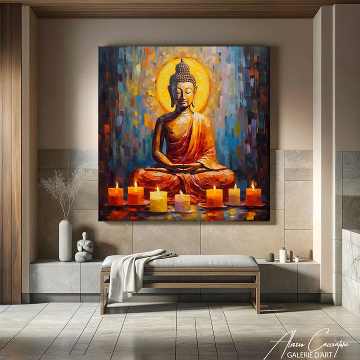 Peinture sur Toile Bouddha Zen