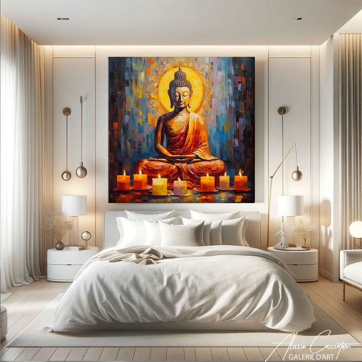 Peinture sur Toile Bouddha Zen