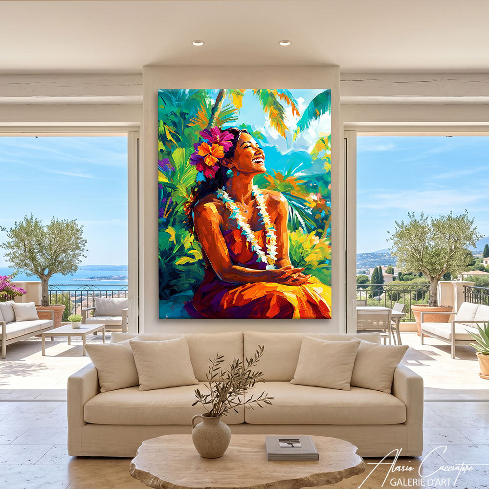 Toile Vert Tropical