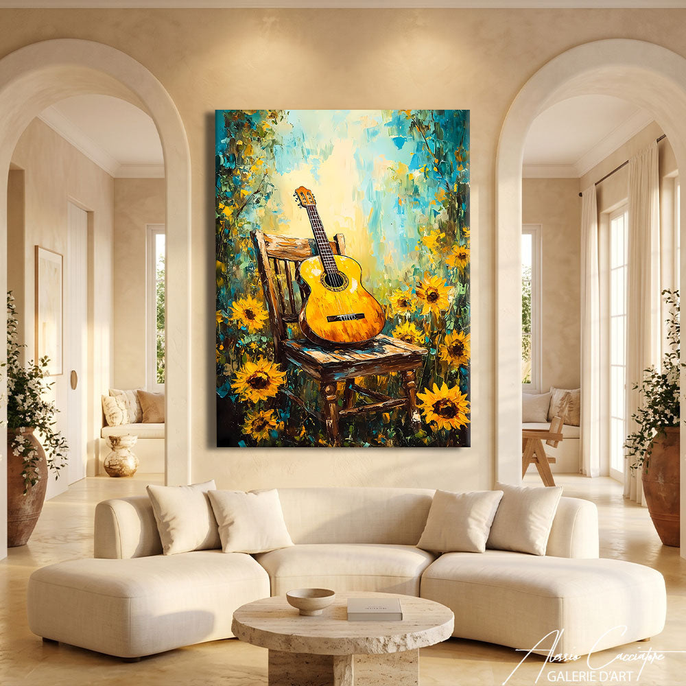 Peinture Guitare Tableau