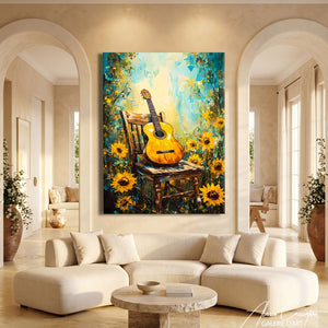 Peinture Guitare Tableau
