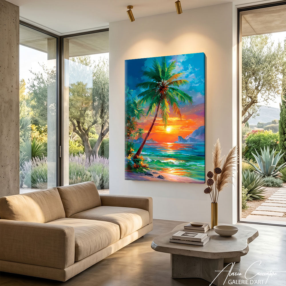Décoration Murale Bleu Tropical