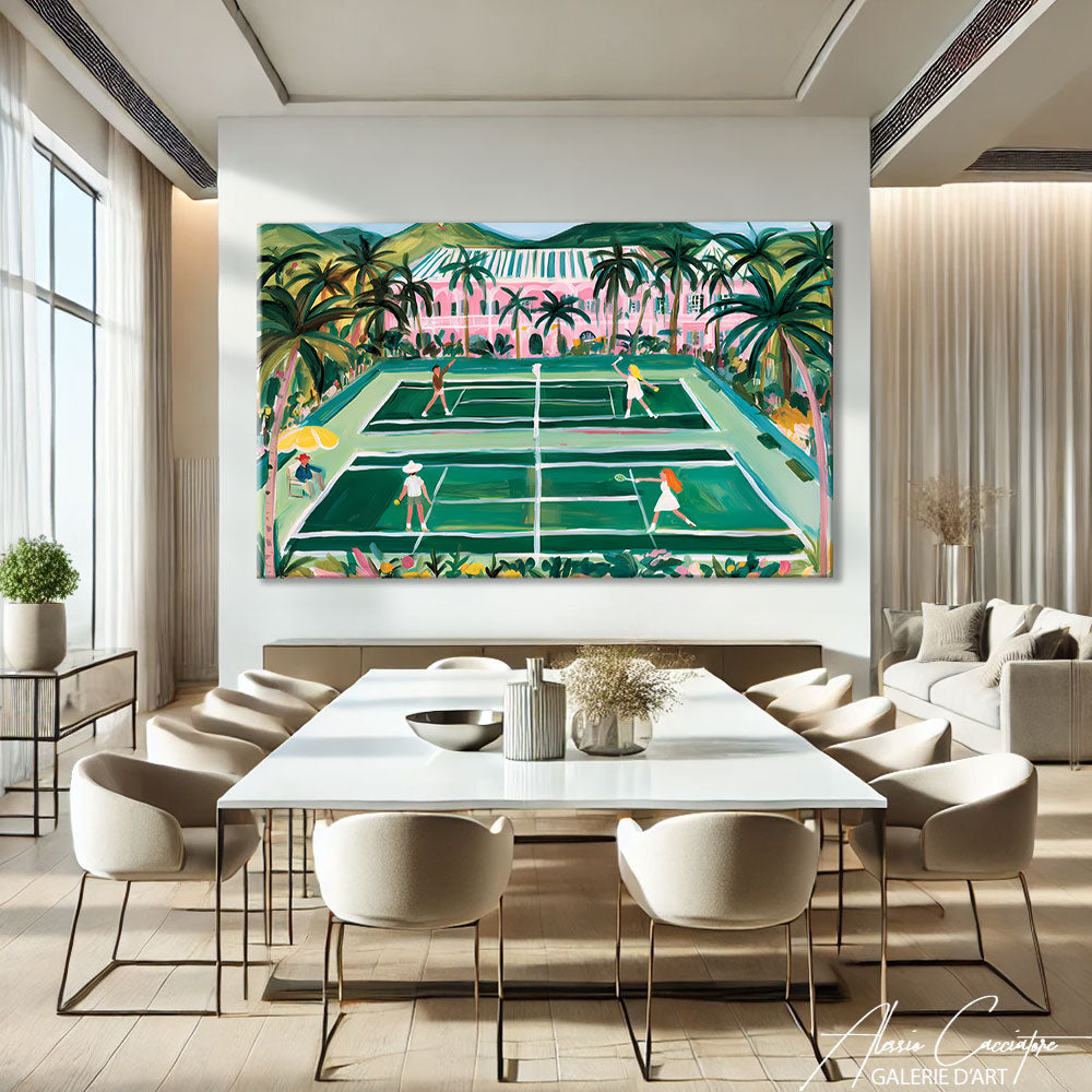 Affiche Terrain De Tennis