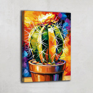 Tableau Peinture Cactus