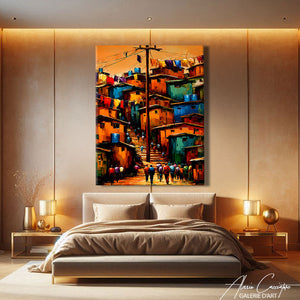 Toile Africain Paysage